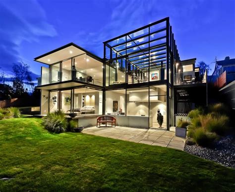 wood glass metal houses|50 Modern Glass House Designs .